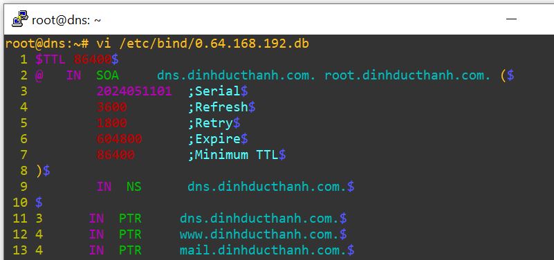 Cài đặt DNS Server trên Ubuntu 22.04: External Network- Tạo reverse zone